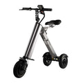 FOLDSCOOT K7S Foldable Electric Scooter for Adults, 250W Brushless Motor, 15-20km/h Max Speed, 25km Long Range, Lightweight 15kg Portable Mobility Scooter, 120kg Load, Foldable for Car Trunk, Silver Gray