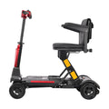 Foldscoot X-14 4-Wheel Electric Folding Mobility Scooter for Seniors & Adults, 24V 270W Electric Scooter with 10AH Lithium Battery, 264lbs Weight Capacity, Red